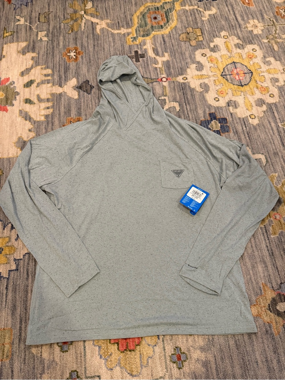 Columbia Men's PFG Uncharted Neps Hoodie green gray XXL NWT $60 MSRP